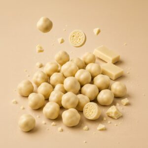 Perles enrobées chocolat blanc